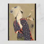 Japans schilderen. Vrouw met baby c. 1909 Briefkaart (Voorkant)