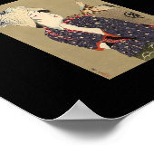 Japans schilderen. Vrouw met baby c. 1909 Poster (Hoek)