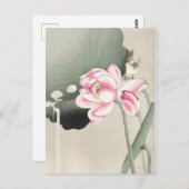 Japans schilderij van ohara koson, 小 古 の 日 本 briefkaart (Voorkant / Achterkant)