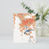 Japans schilderij van ohara koson, ,小 邨 の 日 本  briefkaart (Staand voorkant)