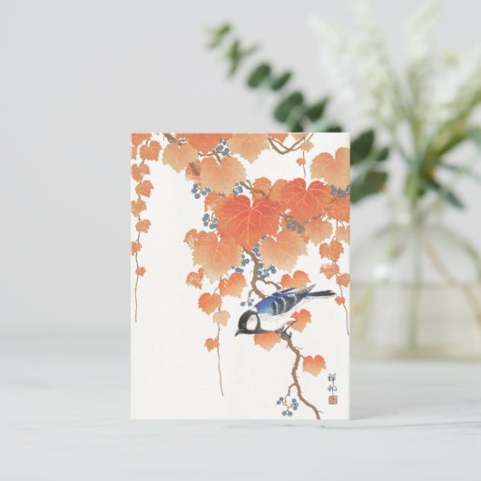 Japans schilderij van ohara koson, ,小 邨 の 日 本 briefkaart (Staand voorkant)