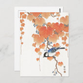 Japans schilderij van ohara koson, ,小 邨 の 日 本  briefkaart (Voorkant / Achterkant)