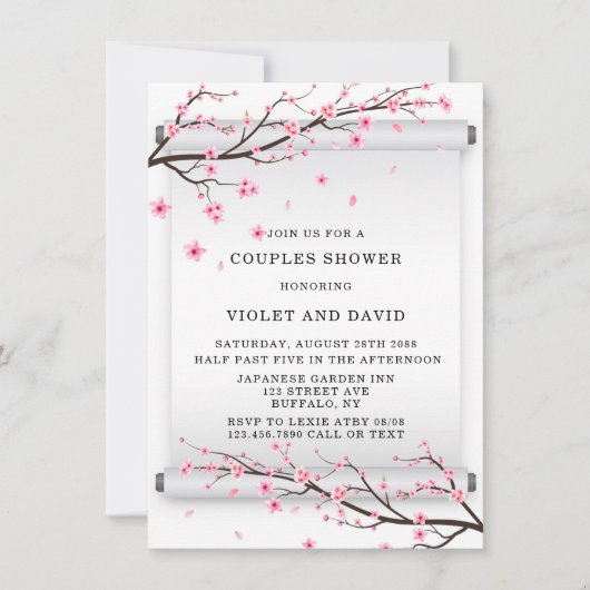 Japans schoeisel met rolCherry Blossom Tree Kaart (Voorkant)