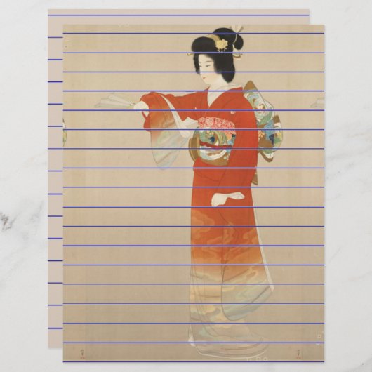 Japans schrijfpapier (Voorkant / Achterkant)