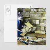  Japans schrijn maker ambachtsman oud Japan Briefkaart (Voorkant / Achterkant)