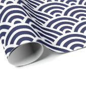 Japans Seigaiha-patroon Cadeaupapier (Rol Hoek)