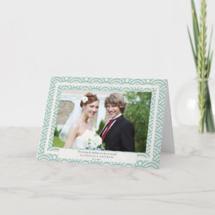 Japans Seigaiha Weddenschap Hartelijk dank/Aangepa Bedankkaart