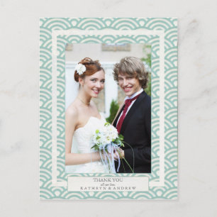 Japans Seigaiha Weddenschap Hartelijk dank voor aa Briefkaart