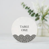 Japans Seigha met piekgolven rondetafelnummer Kaart (Staand voorkant)