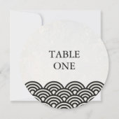 Japans Seigha met piekgolven rondetafelnummer Kaart (Achterkant)