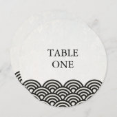 Japans Seigha met piekgolven rondetafelnummer Kaart (Voorkant / Achterkant)