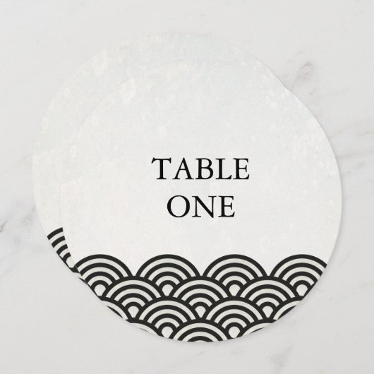 Japans Seigha met piekgolven rondetafelnummer Kaart (Voorkant / Achterkant)