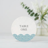 Japans Seigha met piekgolven rondetafelnummer Kaart (Staand voorkant)