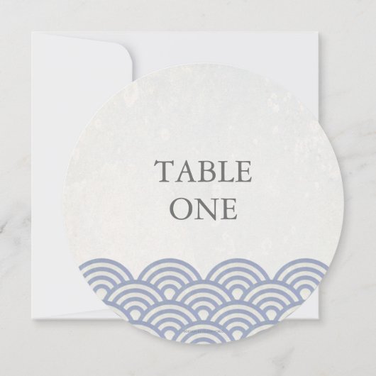 Japans Seigha met piekgolven rondetafelnummer Kaart (Achterkant)