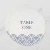 Japans Seigha met piekgolven rondetafelnummer Kaart (Voorkant / Achterkant)