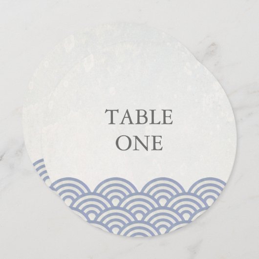 Japans Seigha met piekgolven rondetafelnummer Kaart (Voorkant / Achterkant)