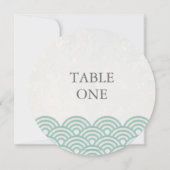 Japans Seigha met piekgolven rondetafelnummer Kaart (Achterkant)
