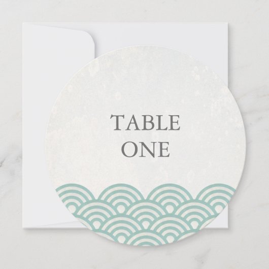 Japans Seigha met piekgolven rondetafelnummer Kaart (Voorkant)