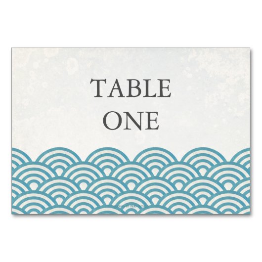 Japans Seigha Stijlvol nummer van Waves-tabel Kaart (Achterkant)