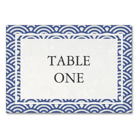 Japans Seigha Stijlvol nummer van Waves-tabel Kaart (Voorkant)