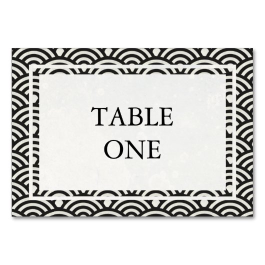 Japans Seigha Stijlvol nummer van Waves-tabel Kaart (Voorkant)