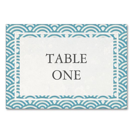 Japans Seigha Stijlvol nummer van Waves-tabel Kaart (Voorkant)