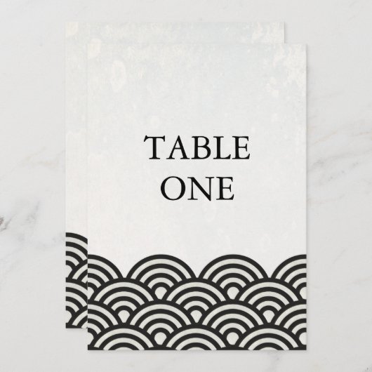 Japans Seigha - Stijve golven groot lijstnummer Kaart (Voorkant / Achterkant)