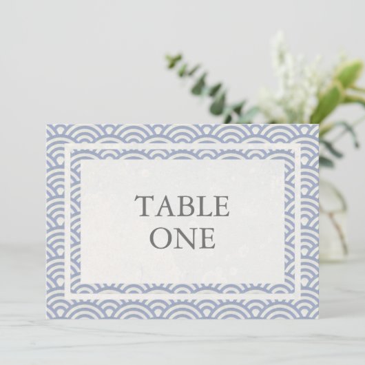 Japans Seigha - Stijve golven groot lijstnummer Kaart (Staand voorkant)