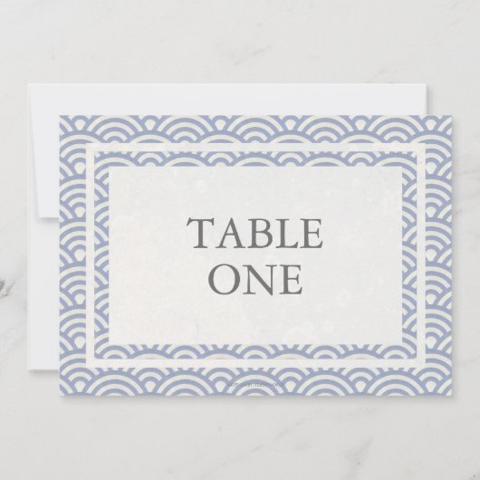 Japans Seigha - Stijve golven groot lijstnummer Kaart (Achterkant)