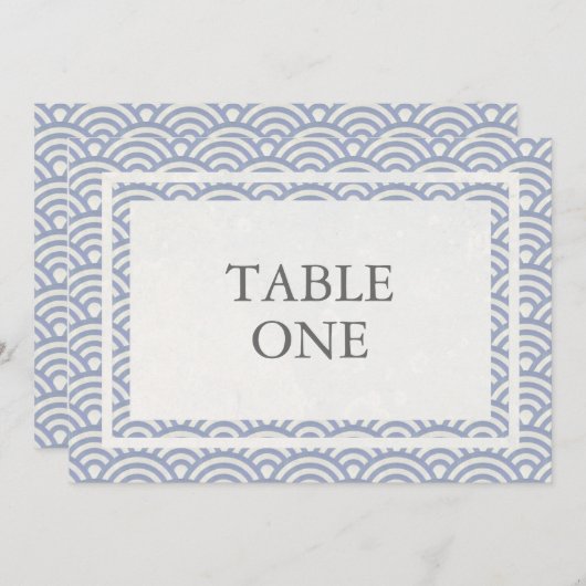 Japans Seigha - Stijve golven groot lijstnummer Kaart (Voorkant / Achterkant)