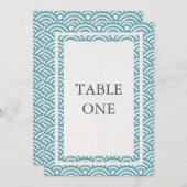 Japans Seigha - Stijve golven groot lijstnummer Kaart (Voorkant / Achterkant)