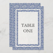 Japans Seigha - Stijve golven groot lijstnummer Kaart (Voorkant / Achterkant)