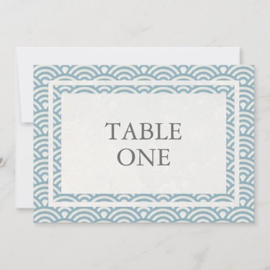 Japans Seigha - Stijve golven groot lijstnummer Kaart (Voorkant)