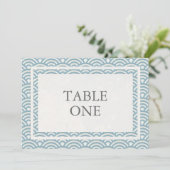 Japans Seigha - Stijve golven groot lijstnummer Kaart (Staand voorkant)