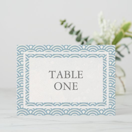 Japans Seigha - Stijve golven groot lijstnummer Kaart (Staand voorkant)