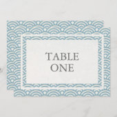 Japans Seigha - Stijve golven groot lijstnummer Kaart (Voorkant / Achterkant)