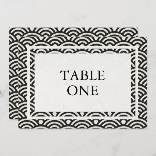 Japans Seigha - Stijve golven groot lijstnummer Kaart (Voorkant / Achterkant)