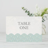 Japans Seigha - Stijve golven groot lijstnummer Kaart (Staand voorkant)