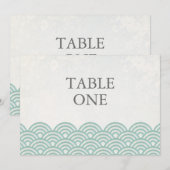 Japans Seigha - Stijve golven groot lijstnummer Kaart (Voorkant / Achterkant)