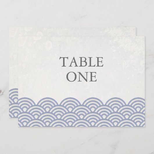 Japans Seigha - Stijve golven groot lijstnummer Kaart (Voorkant / Achterkant)