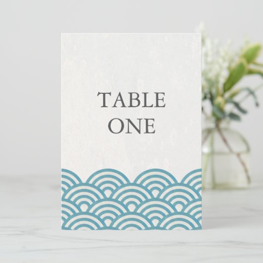 Japans Seigha - Stijve golven groot lijstnummer Kaart (Staand voorkant)