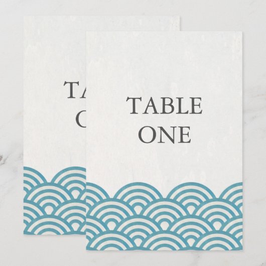 Japans Seigha - Stijve golven groot lijstnummer Kaart (Voorkant / Achterkant)