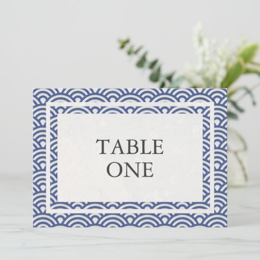 Japans Seigha - Stijve golven groot lijstnummer Kaart (Staand voorkant)