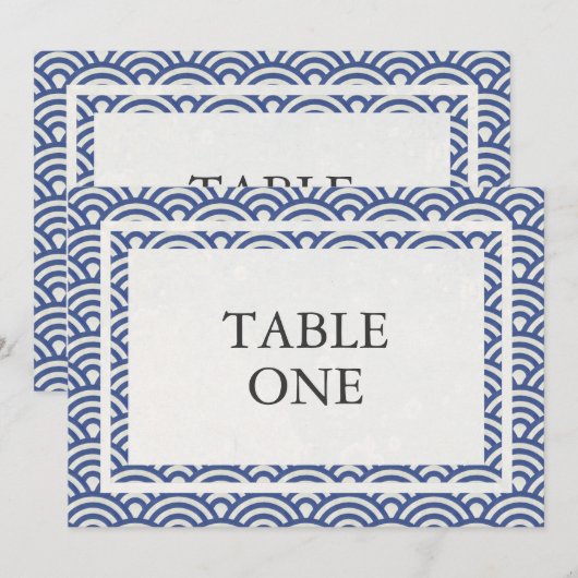 Japans Seigha - Stijve golven groot lijstnummer Kaart (Voorkant / Achterkant)