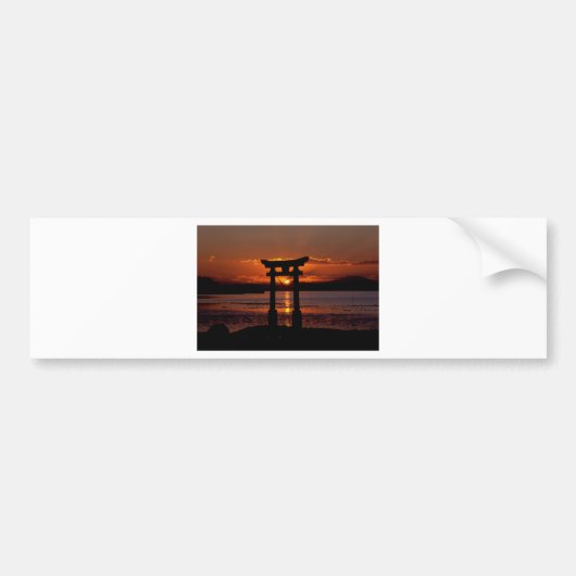 Japans Shrine Nagao Bumpersticker (Voorkant)