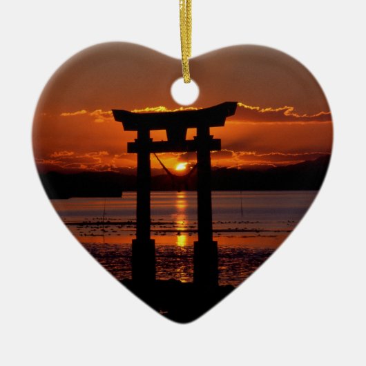 Japans Shrine Nagao Keramisch Ornament (Voorkant)