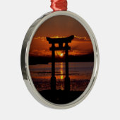 Japans Shrine Nagao Metalen Ornament (Rechts)