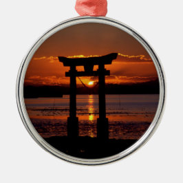 Japans Shrine Nagao Metalen Ornament