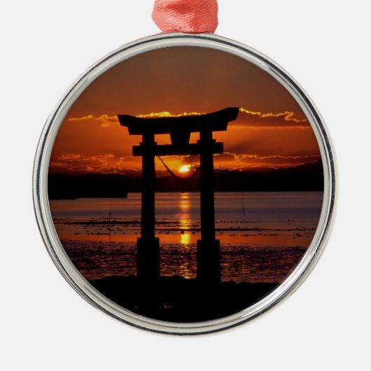 Japans Shrine Nagao Metalen Ornament (Voorkant)