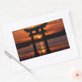 Japans Shrine Nagao Rechthoekige Sticker (Envelop)